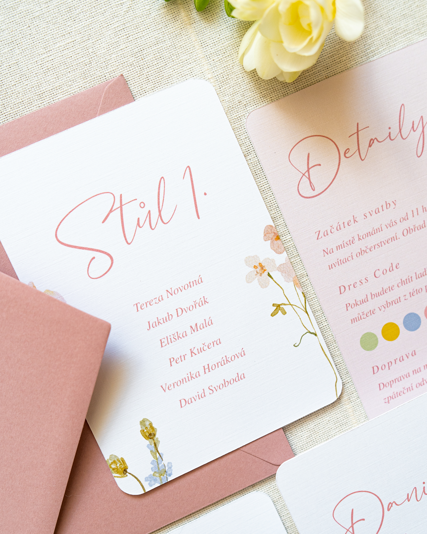 Číslování stolů – kolekce Ivy