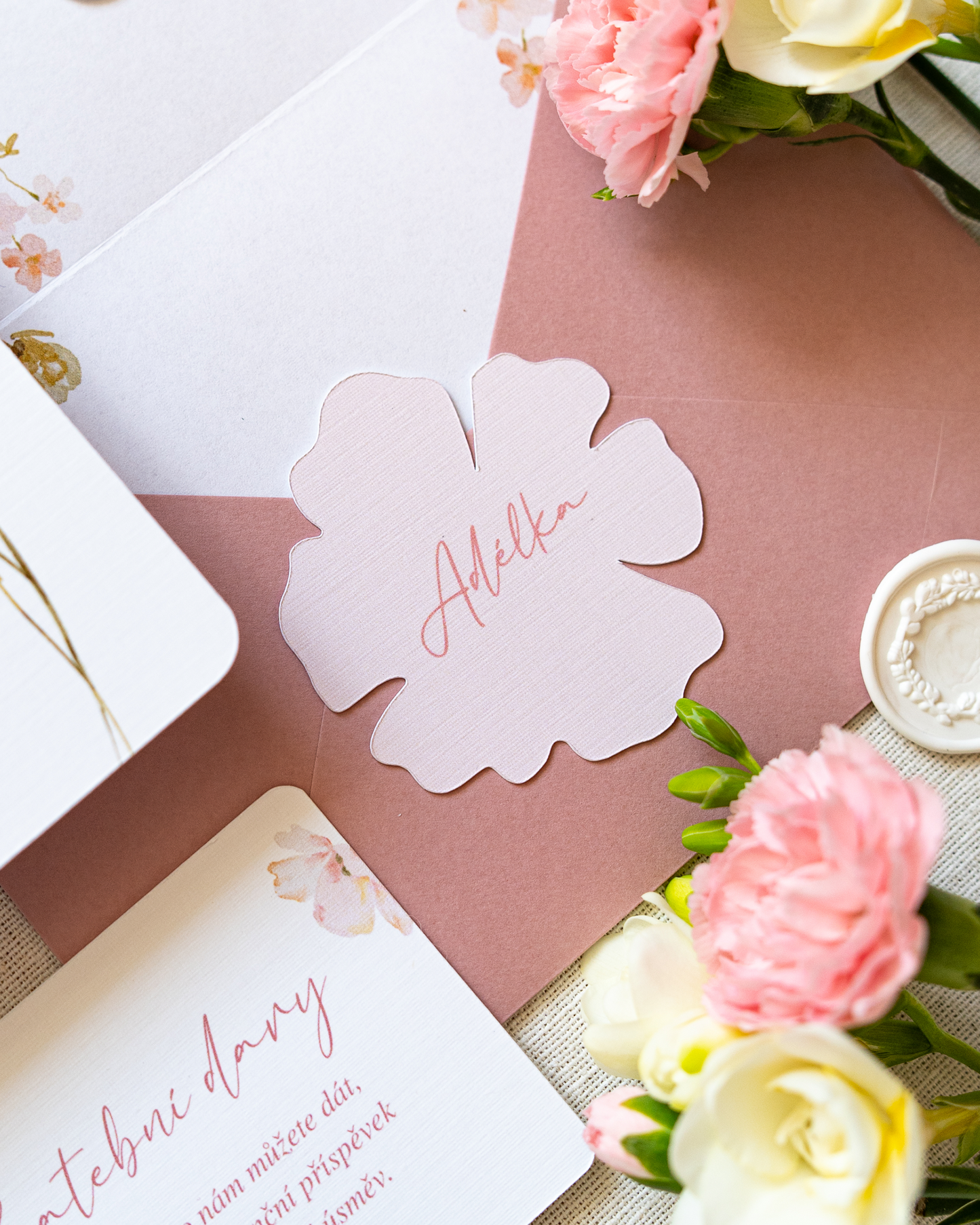 Svatební jmenovky – kolekce Ivy