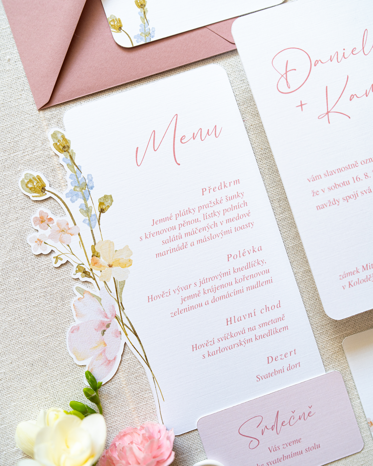 Svatební menu – kolekce Ivy