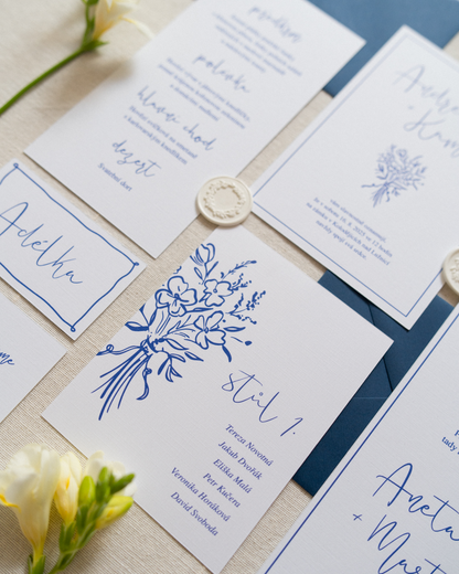 Číslování stolů – kolekce Mabel