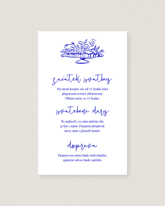 Kartička s detaily – kolekce Mabel