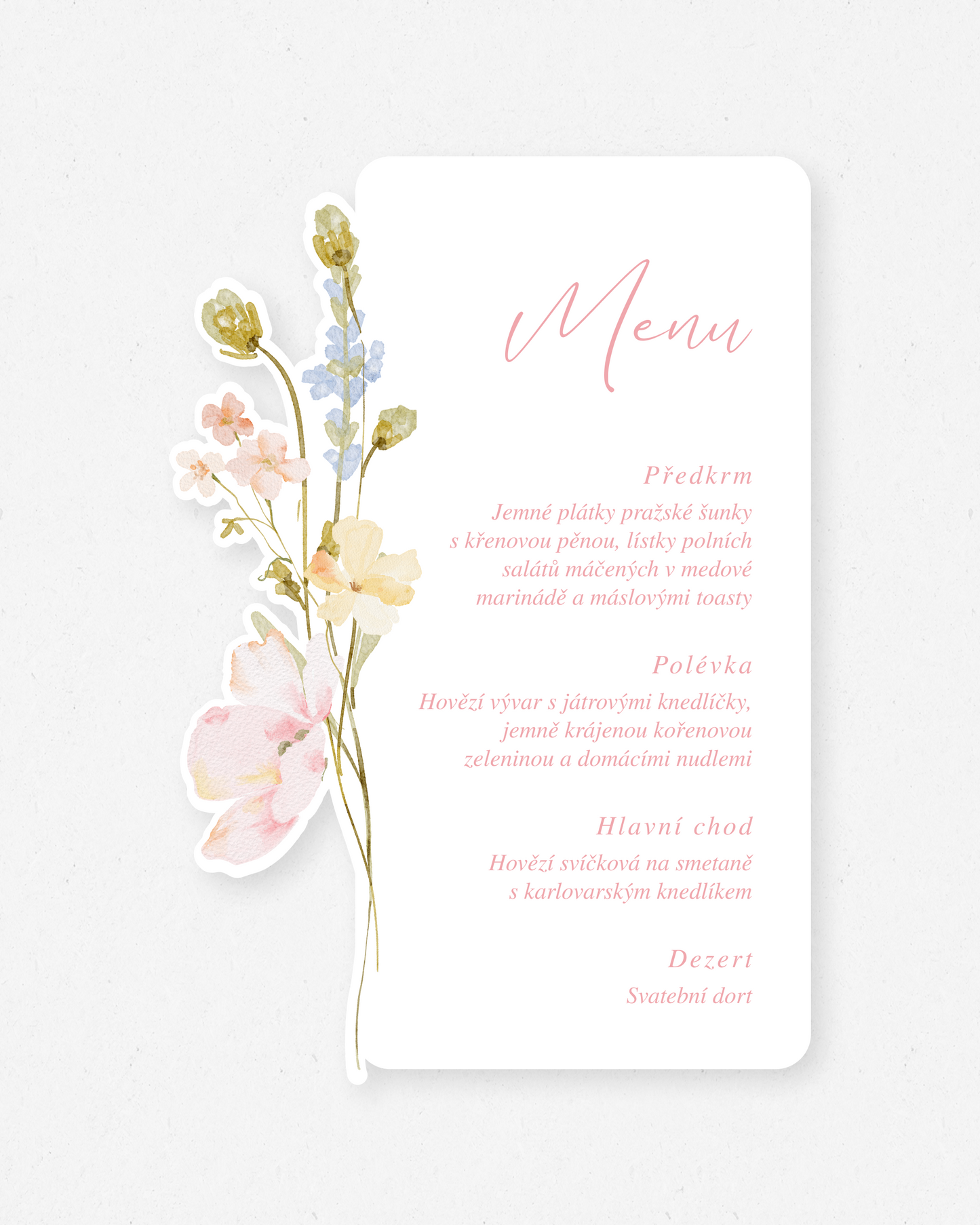 Svatební menu – kolekce Ivy