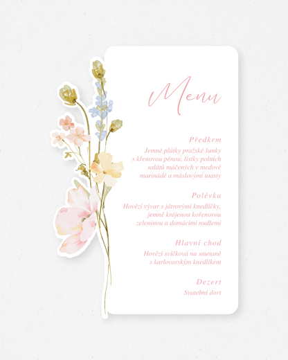 Svatební menu – kolekce Ivy