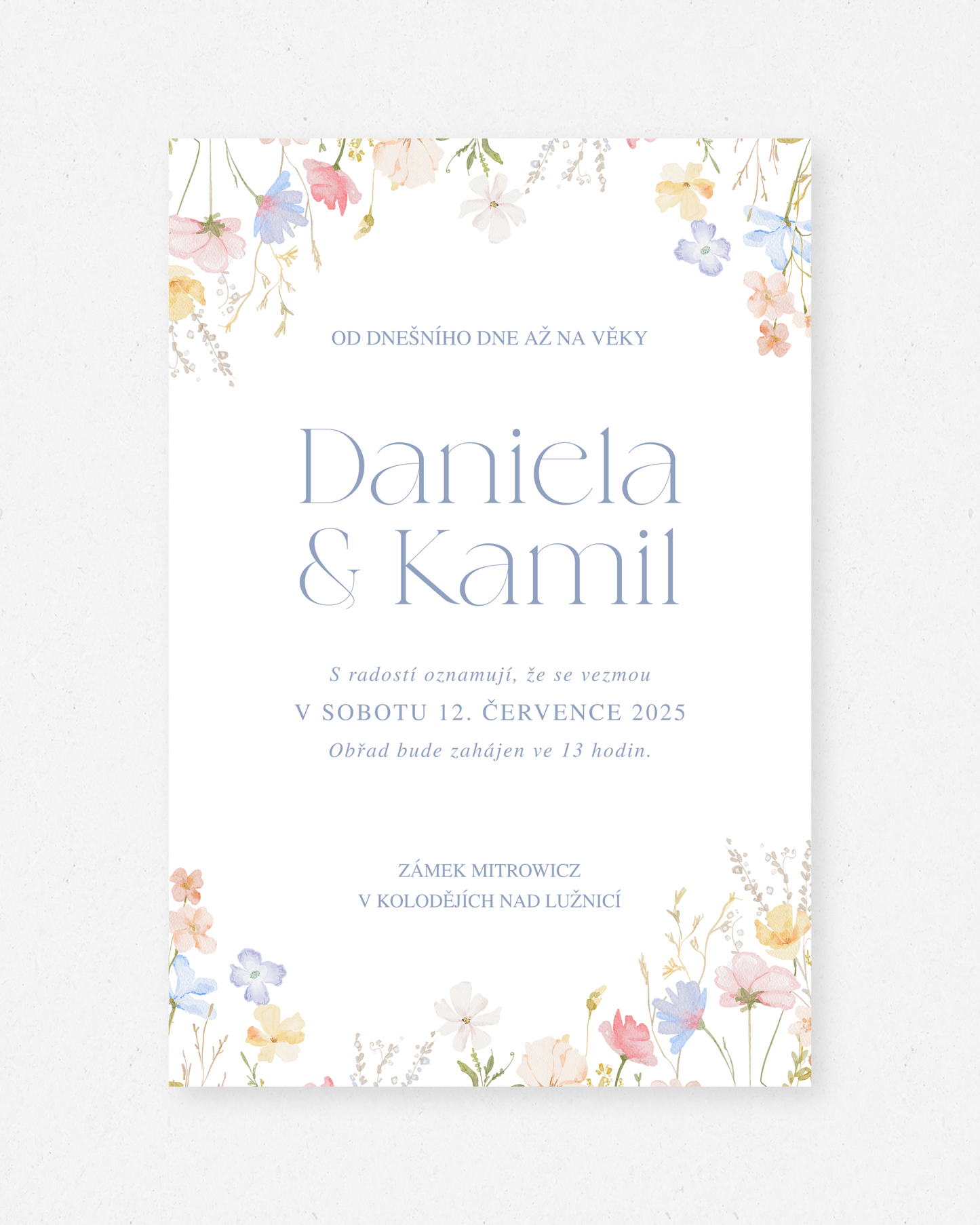 Svatební oznámení – kolekce Meadow