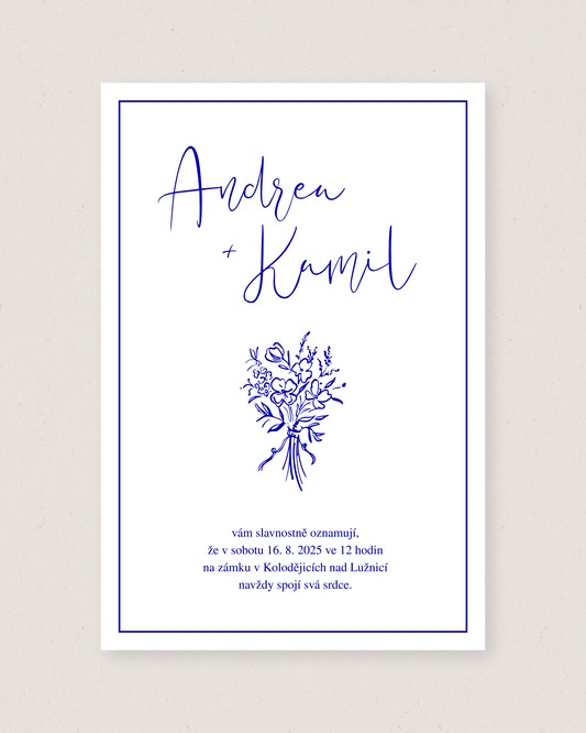 Svatební oznámení – kolekce Mabel